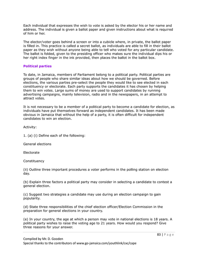 Social Studies Notes And Revision