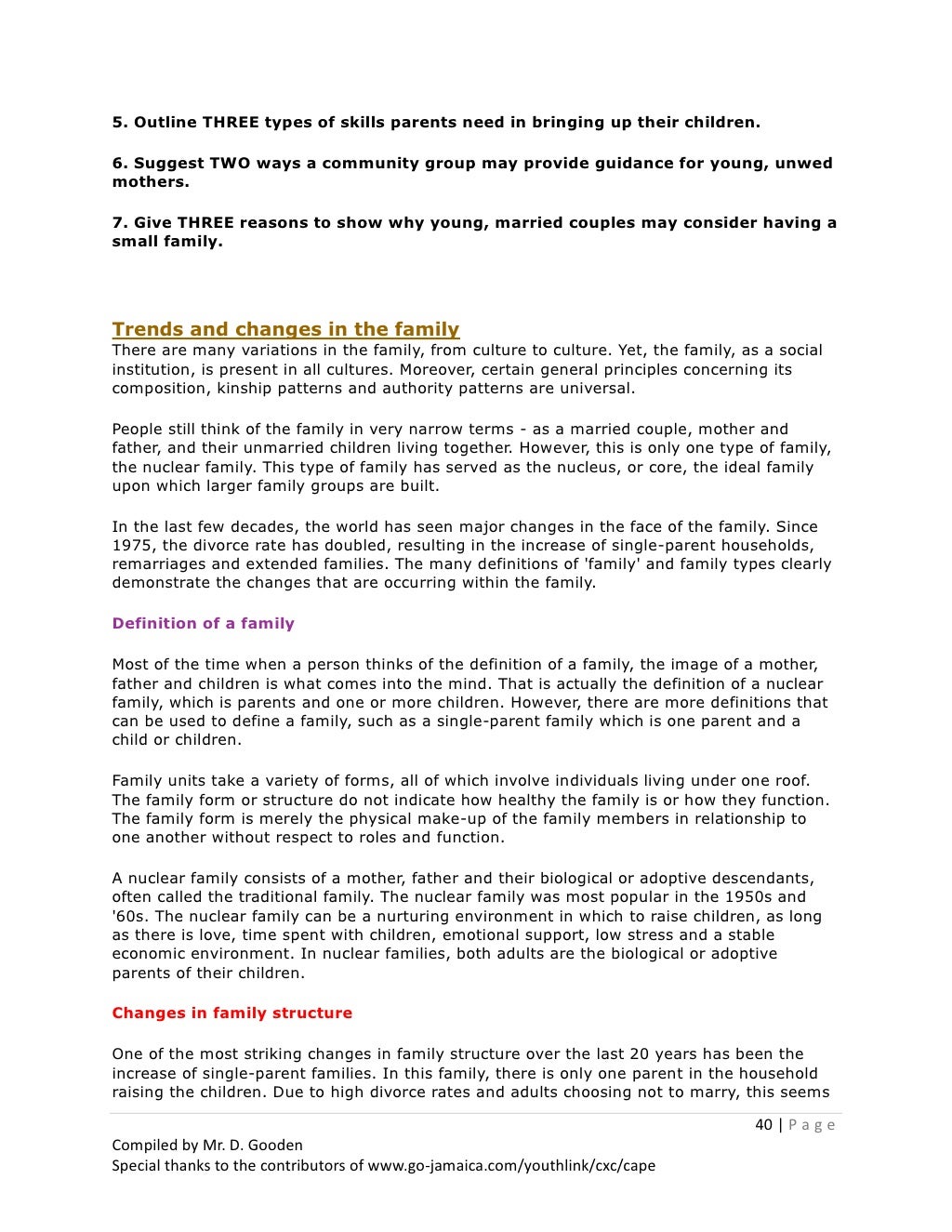 Social Studies Notes And Revision