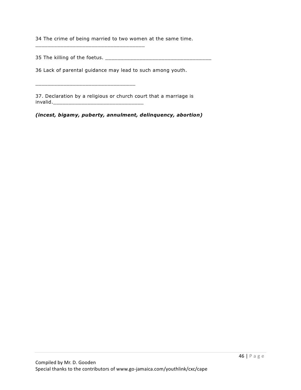 Social Studies Notes And Revision