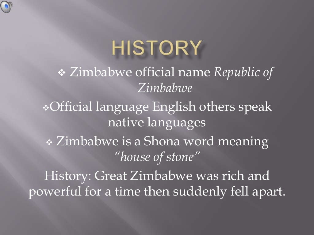 Zimbabwe Period 1