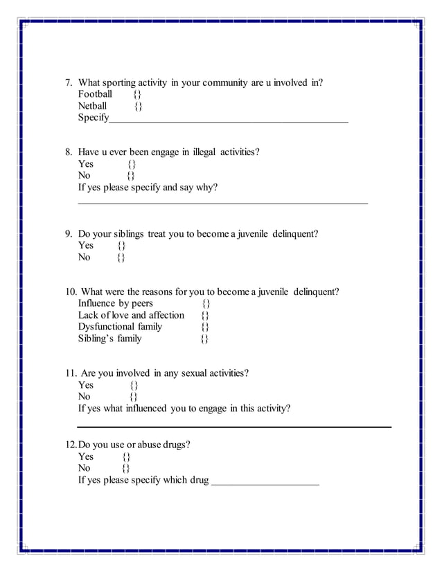 Social studies (s.b.a) its juvenile Delinquent s.b.a
