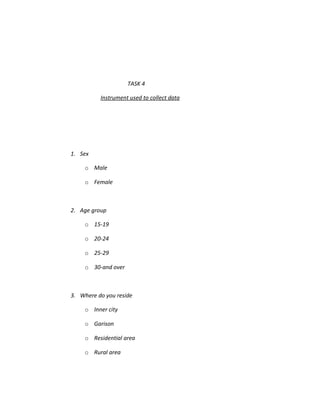 Data Collection Instruments Sba Social studies sba | DOC