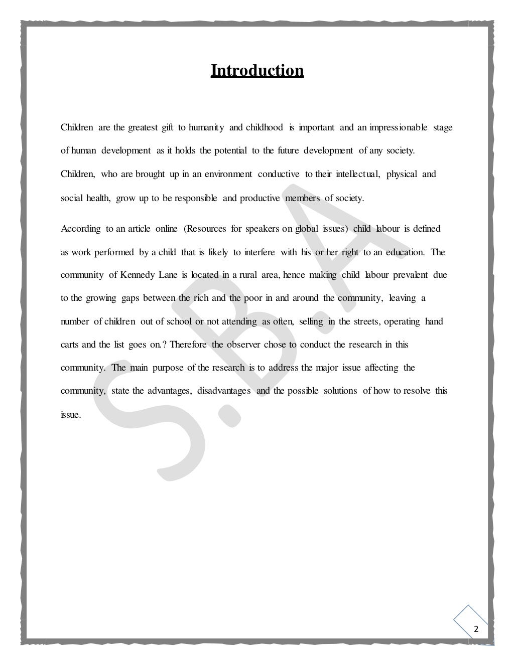 Social studies sba 