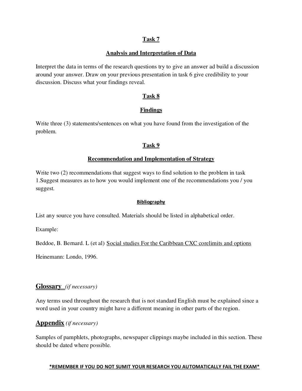 Social studies school based assessment outline