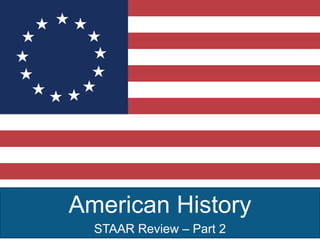 American History
STAAR Review – Part 2
 
