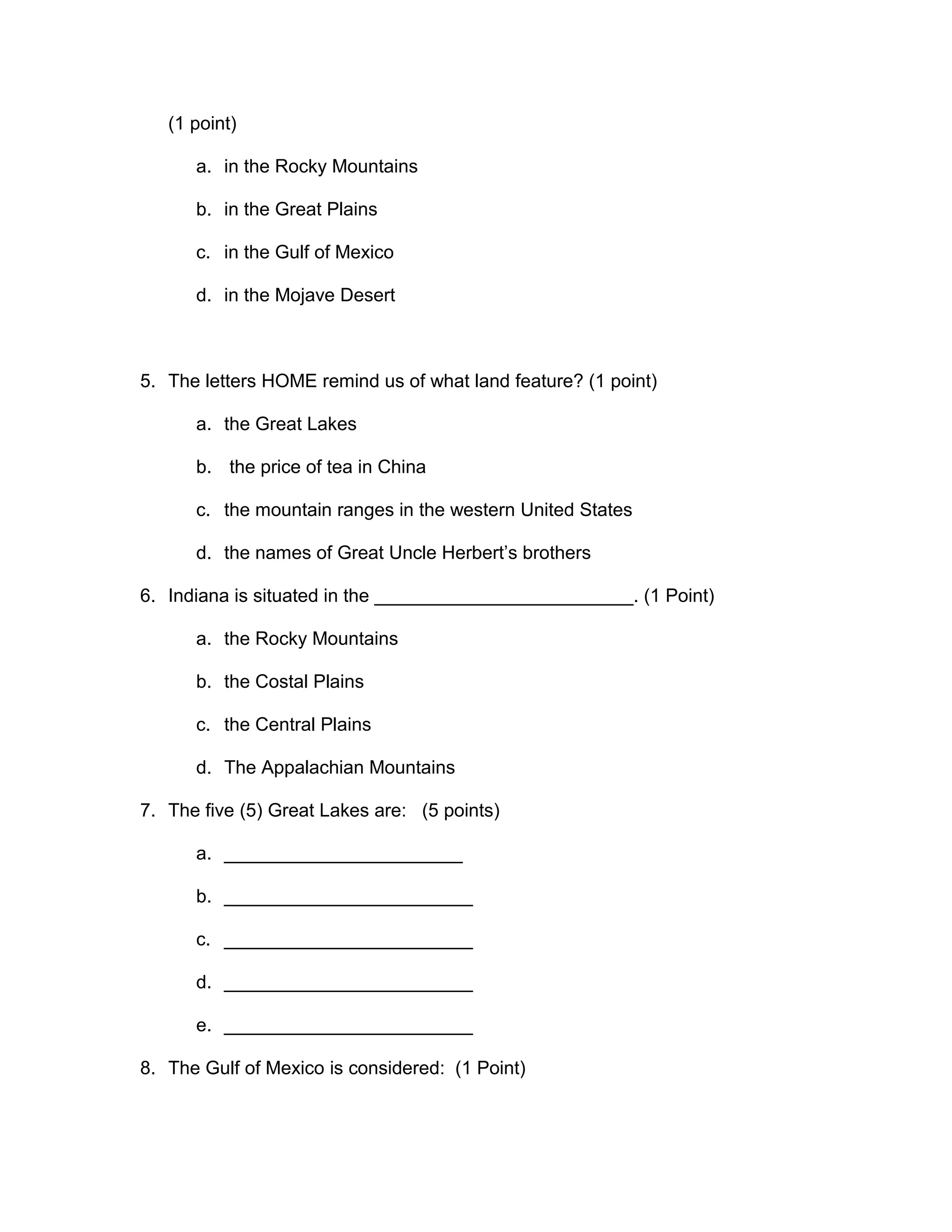 Social studies test lm PDF