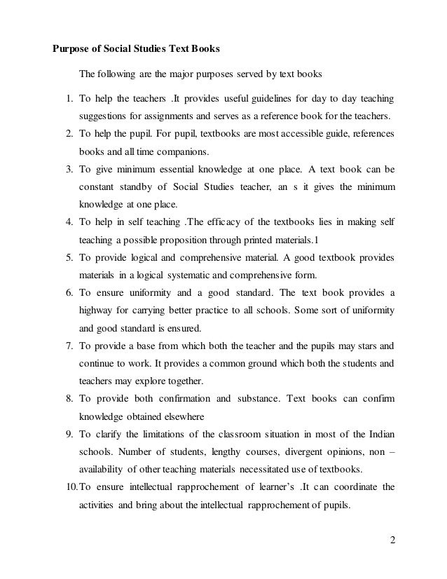 Social studies text book