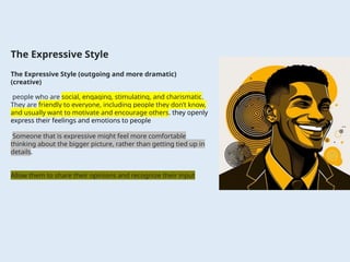 SOCIAL STYLES characters handling and how to deal with each style | PPTX