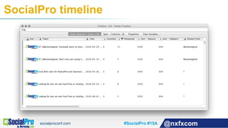 #SocialPro #15A @nxfxcom
SocialPro timeline
 