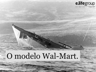 O modelo Wal-Mart.

 