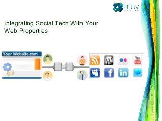 Integrating Social Tech With Your
Web Properties
 