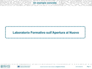 Pag.: 6Questo documento è stato realizzato da Baglietto & Partners DATA 25/05/2016
Un esempio concreto
Laboratorio Formati...