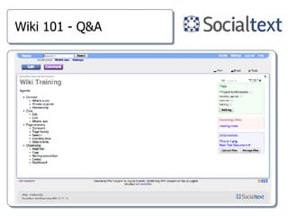 Wiki 101 - Q&A 