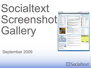 Socialtext Screenshot Gallery September 2009 