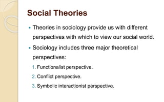 Social theories