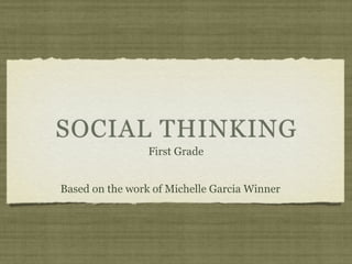 Social thinking keynote