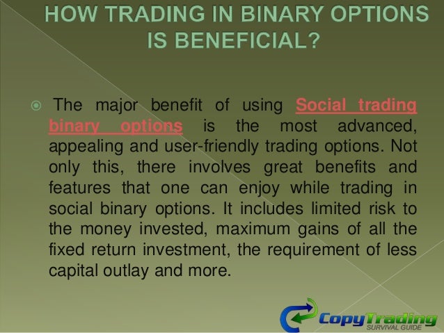 binary options trader social media