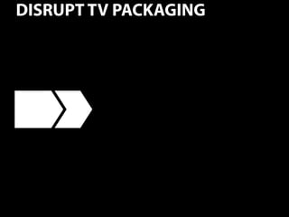 42
DISRUPT TV PACKAGING
 