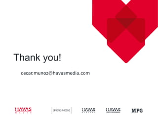 Thank you!
 oscar.munoz@havasmedia.com
 