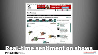 Real-time sentiment on shows
 