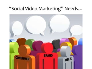 “Social Video Marketing” Needs…