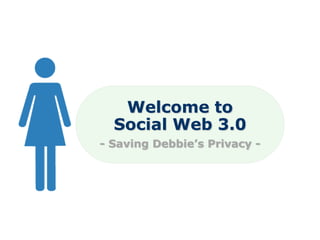 Welcome to
  Social Web 3.0
- Saving Debbie’s Privacy -
 