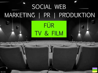SOCIAL WEB
        MARKETING | PR | PRODUKTION
                    FÜR
                 TV & FILM




                                  WEBLOGE
Bild: m4tik
 