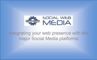 Integrating your web presence with the major Social Media platforms 1 