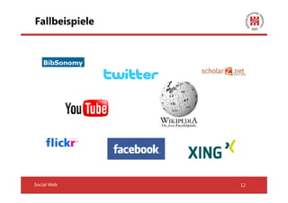 Fallbeispiele




Social Web      12
 