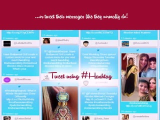 …or tweet their messages like they normally do!
 