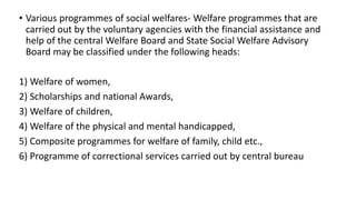 SOCIAL WELFARE PROGRAMMES IN INDIA.pdf Reyansh | PDF
