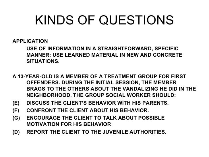 questions exam sample social work licensing Exam New Social Work Licensing