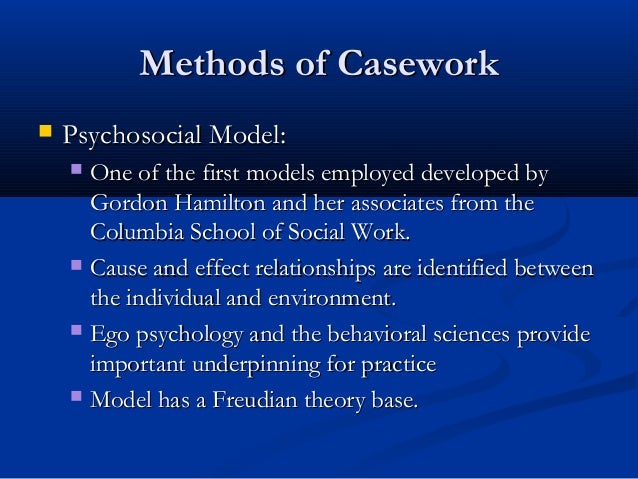 psychosocial approach in social work practice