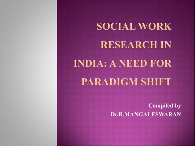 social work research topics in india