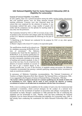 UGC/NET/JRF-Social Work Syllabus and Resource Links | PDF