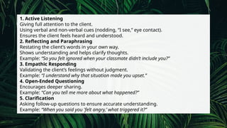 Clarifying And Rstating Examples Introduction to Social Work Week 1 DIASS | PPTX