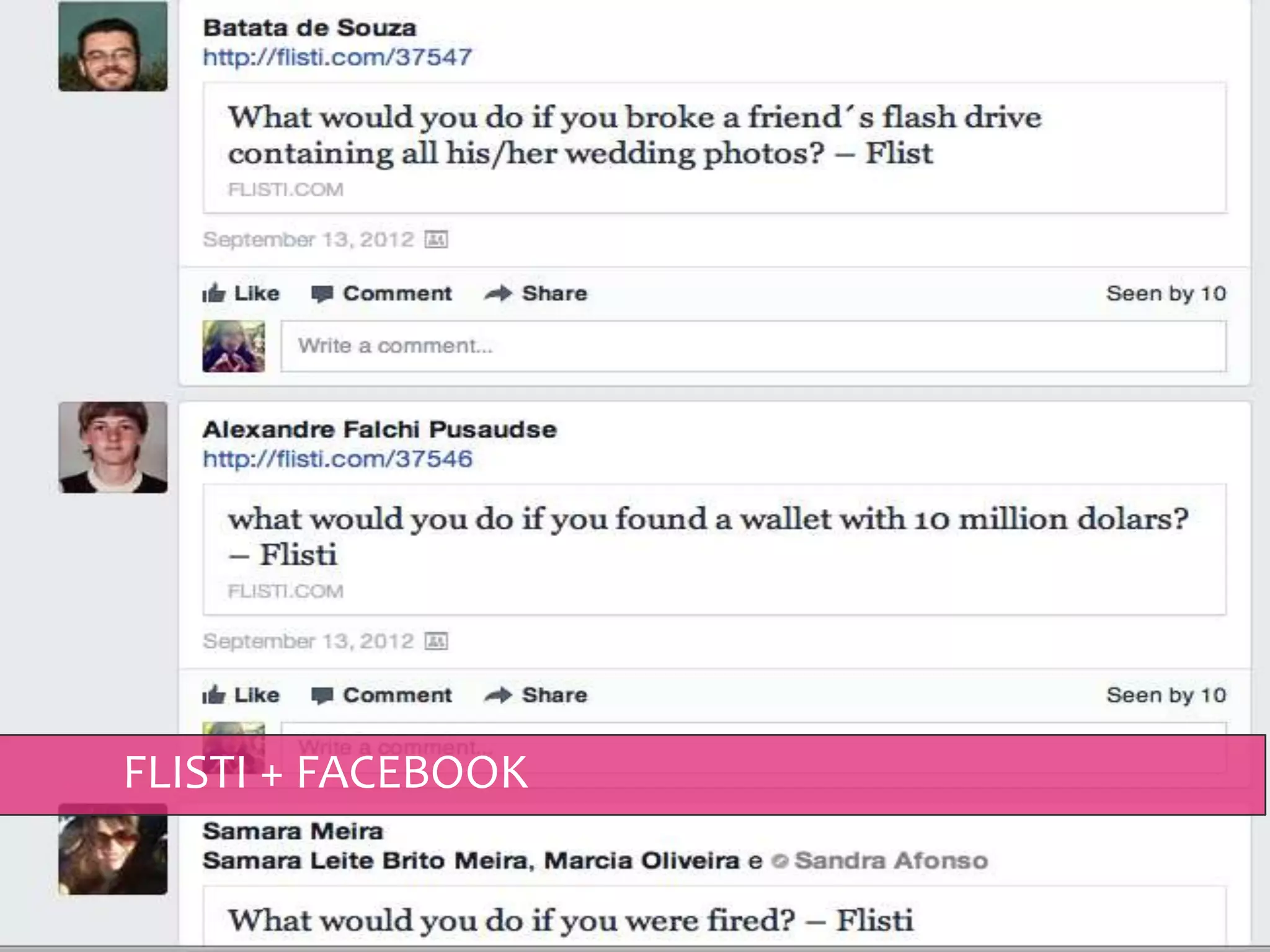 FLISTI + FACEBOOK