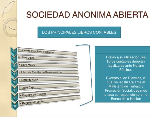 Sociedad anonima abierta requisitos