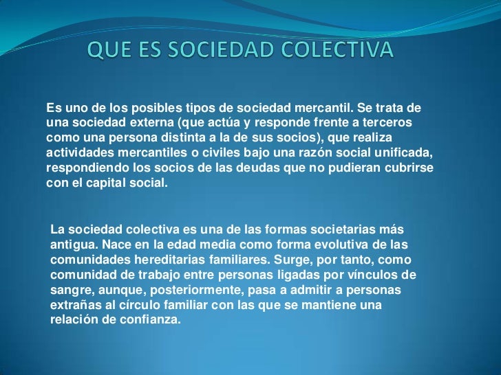 Sociedad Colectiva