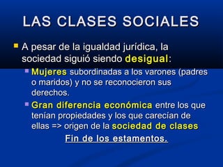 LLAASS CCLLAASSEESS SSOOCCIIAALLEESS 
 AA ppeessaarr ddee llaa iigguuaallddaadd jjuurrííddiiccaa,, llaa 
ssoocciieeddaadd...