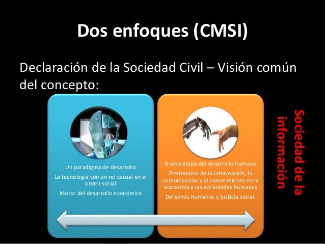 Sociedad de la información vs sociedad del conocimiento