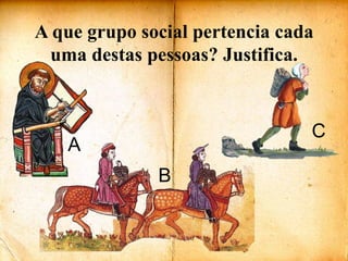 BACA que grupo social pertencia cada uma destas pessoas? Justifica.