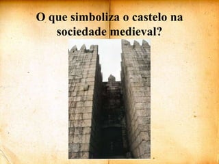 O que simboliza o castelo na sociedade medieval?