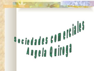 Sociedades comerciales Angela Quiroga 