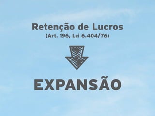 Retenção de Lucros
(Art. 196, Lei 6.404/76)

EXPANSÃO

 