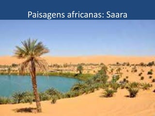 Paisagens africanas: Saara
 