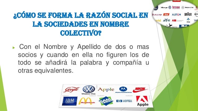 Sociedades en nombre colectiva