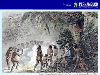 Imagem: François-Hyppolyte Lalaisse / Indios Puris em cerimônia de dança / Domínio Público.
 