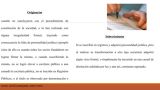 Sociedades irregulares | PPTX