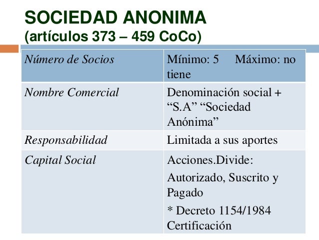 Sociedades mercantiles en colombia